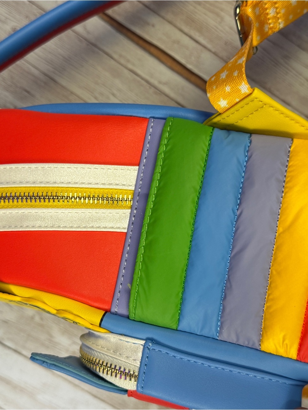 Loungefly Rainbow Brite Backpack by Rainbow - Yellow, Red, Blue, White - Picture 6 of 9